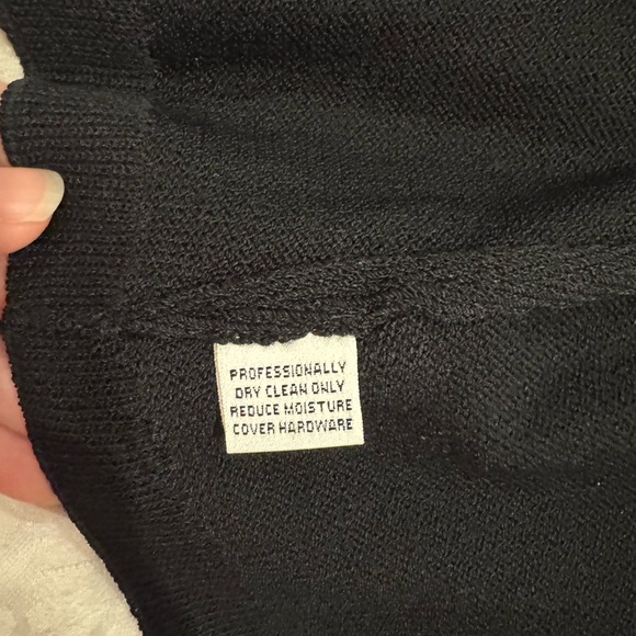 St. John Evening Essentials Black Santana Knit Silk Ruffle Detail Blazer 14 - Picture 9 of 10